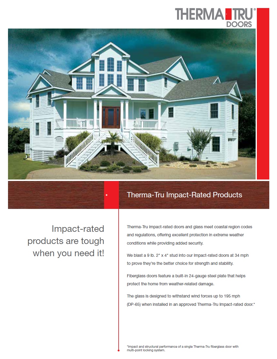 Impact Hurricane Window - Therma Tru Impact Brochure